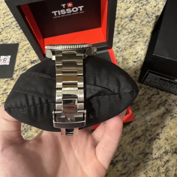 Tissot Black and Green GMT Watch - Picture 3 of 5
